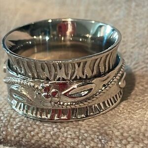 New Sterling Silver Spinner Ring 925 Size 5